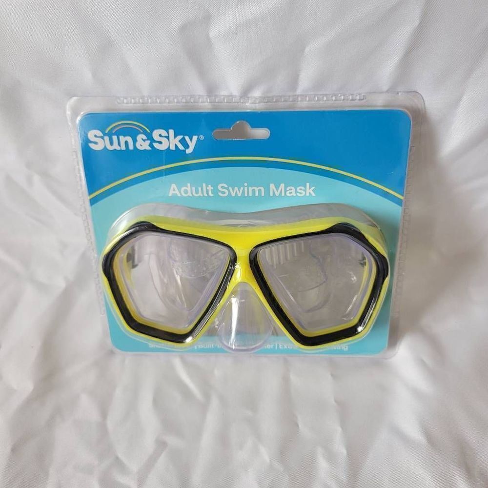 Sun & Sky Neon yellow adult swim mask